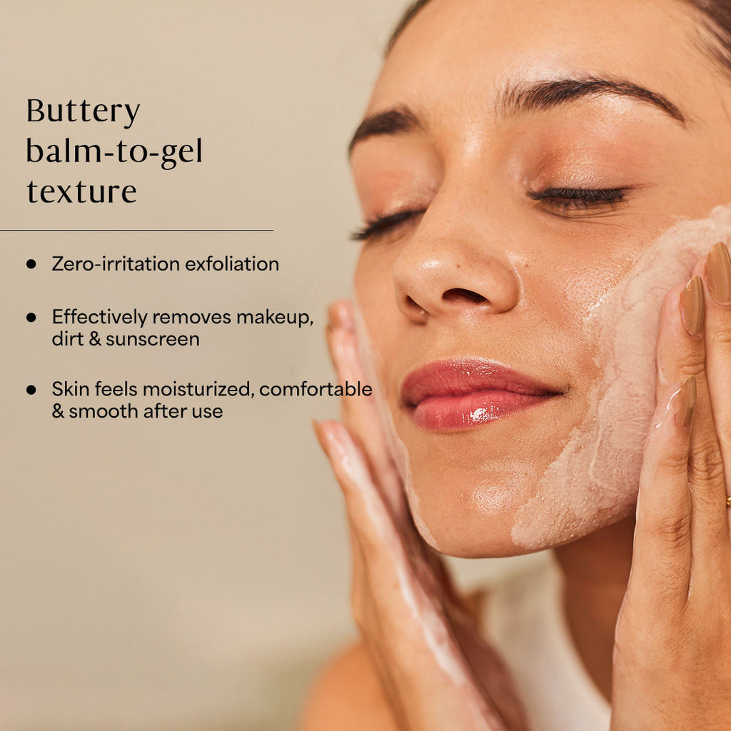 Dab to Fab Peace Host Balm to Gel Exfoliating Cleanser with Turmeric & Niacinamide for Dry & Sensitive Skin