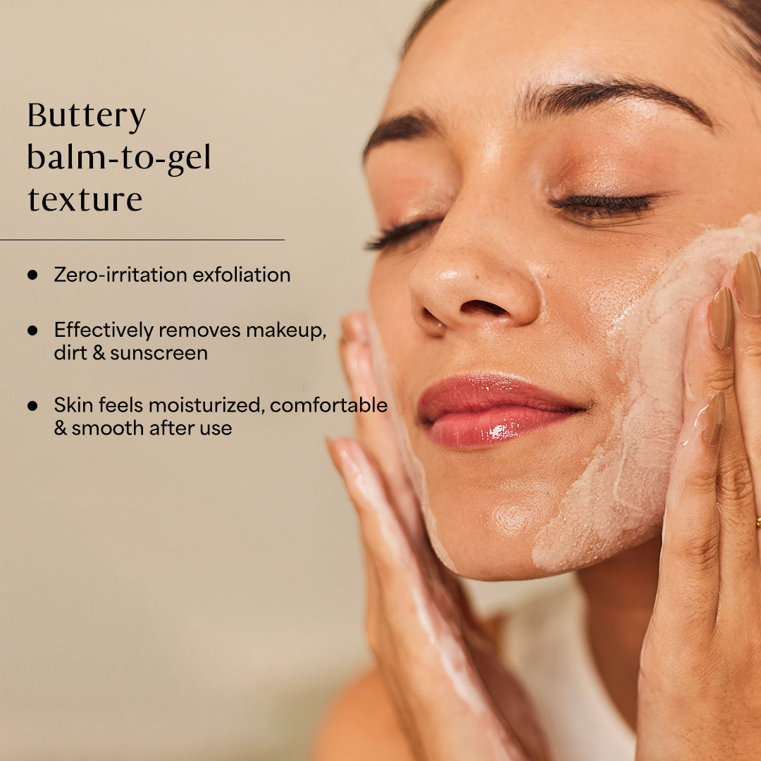 Dab to Fab Peace Host Balm to Gel Exfoliating Cleanser with Turmeric & Niacinamide for Dry & Sensitive Skin