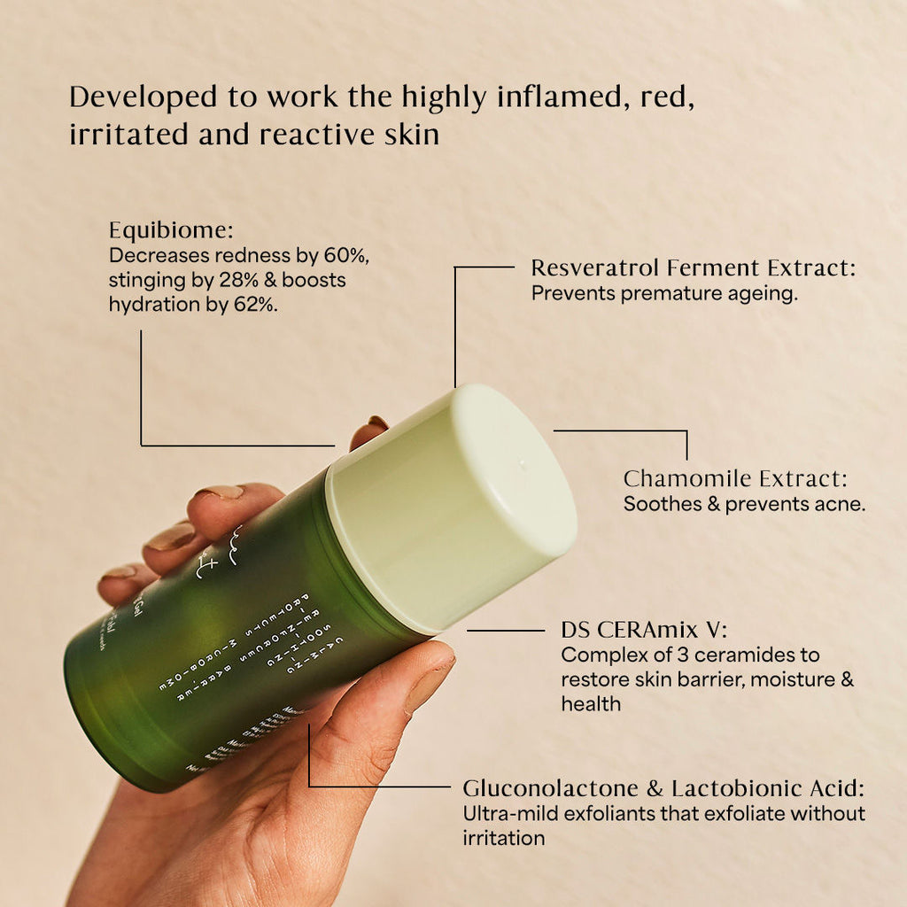 Dab to Fab Peace Host Balm to Gel Exfoliating Cleanser with Turmeric & Niacinamide for Dry & Sensitive Skin