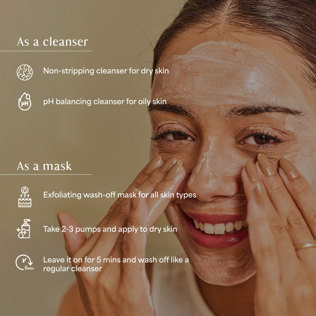 Dab to Fab Peace Host Balm to Gel Exfoliating Cleanser with Turmeric & Niacinamide for Dry & Sensitive Skin