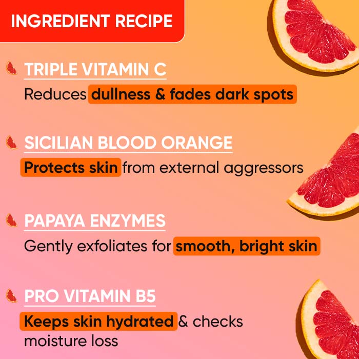 Dot & Key Vitamin C + E Super Bright Foaming Face Wash, Blood Orange & Papaya, Reduces Dullness