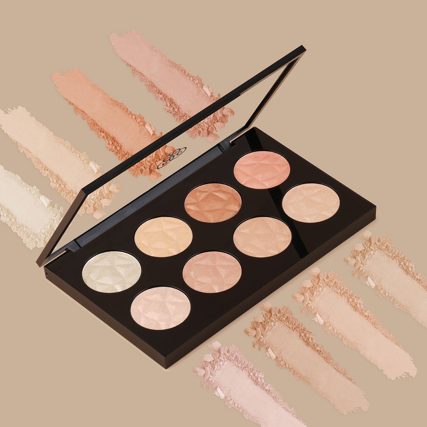 PAC Glowing Goddess Highlighter Palette - Intense Glow, Silky Smooth Micro Pearls, Blends Seamlessly