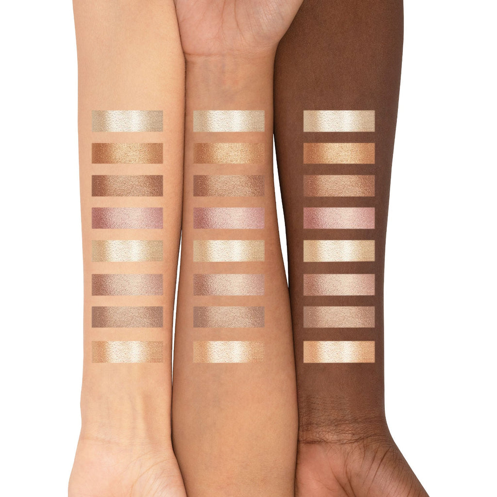 PAC Glowing Goddess Highlighter Palette - Intense Glow, Silky Smooth Micro Pearls, Blends Seamlessly