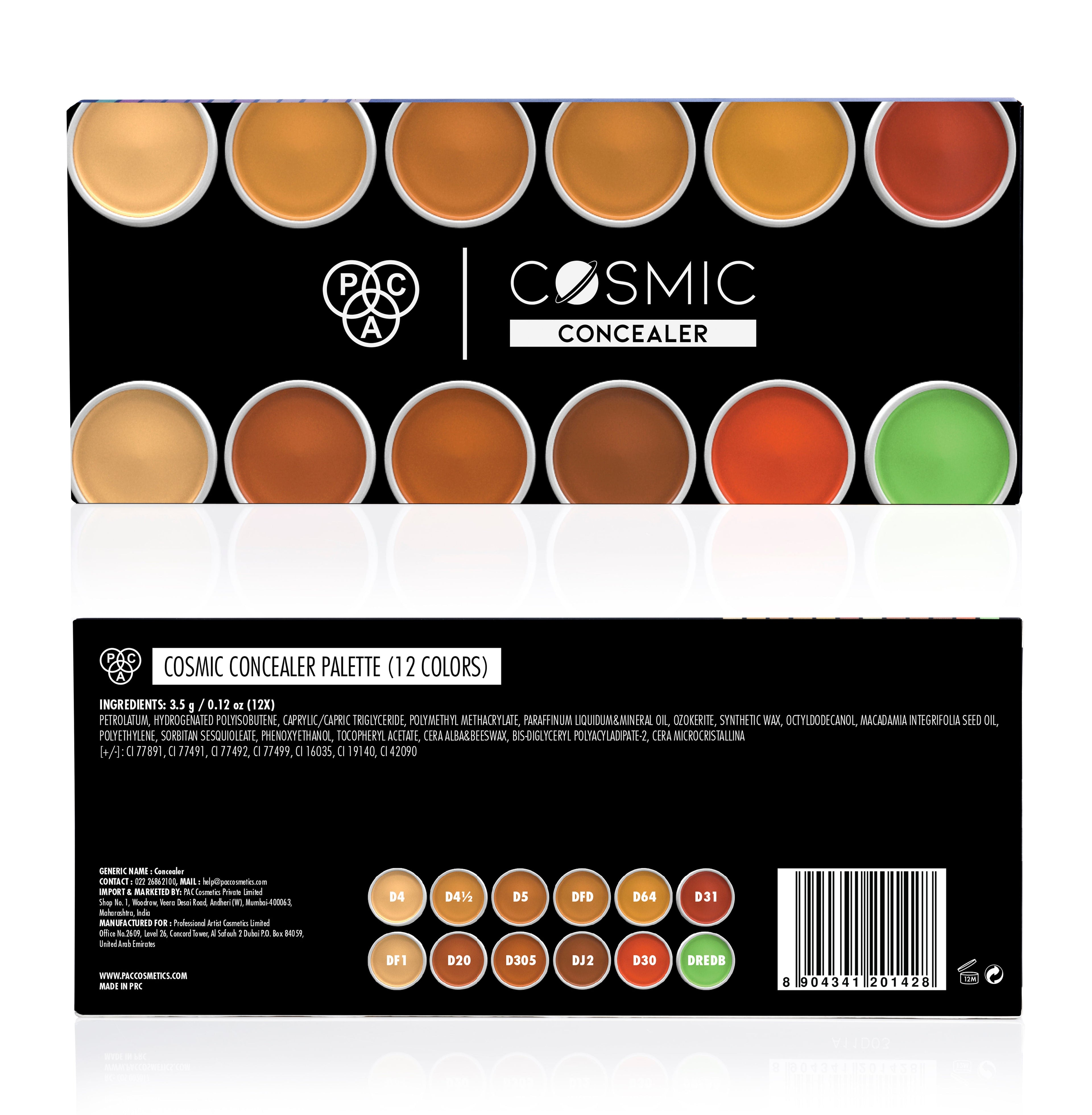 PAC Cosmic Concealer Palette 12 Colors
