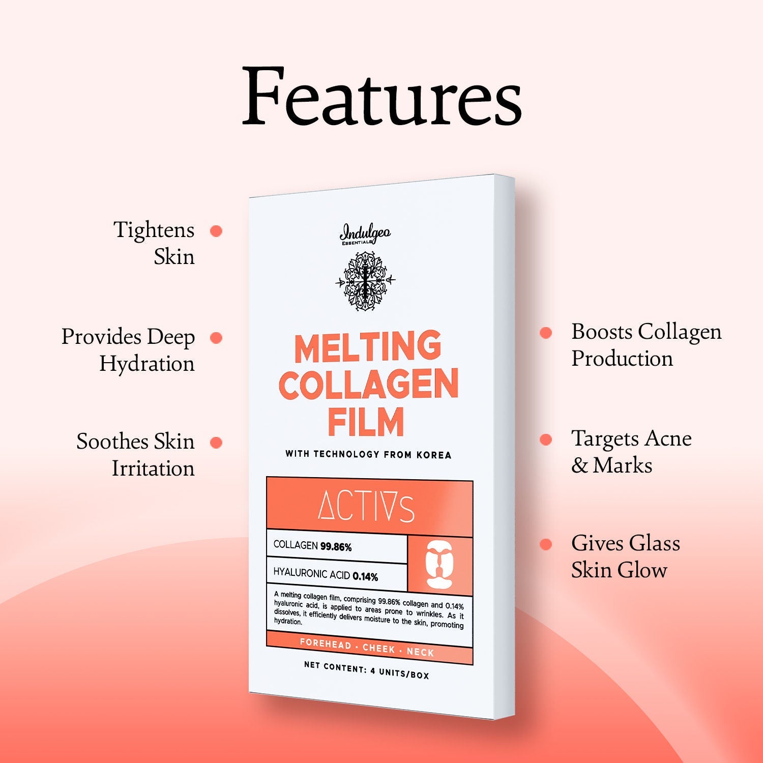 Indulgeo Essentials Melting Collagen Film Face Patches