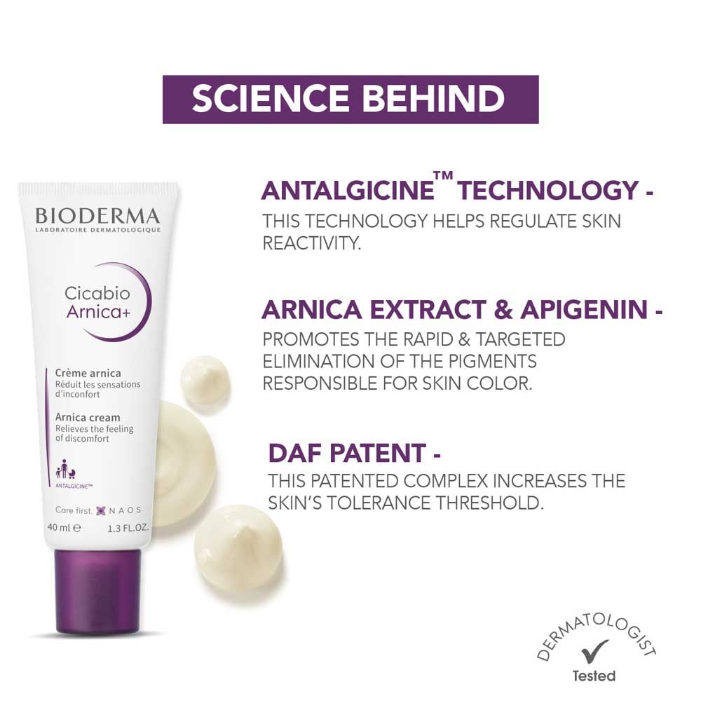 Bioderma Cicabio Arnica+ SOS Quickly Repairs and Soothes Skin Damage