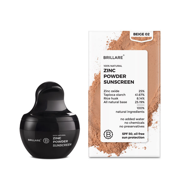 Brillare Zinc Powder Sunscreen SPF 50
