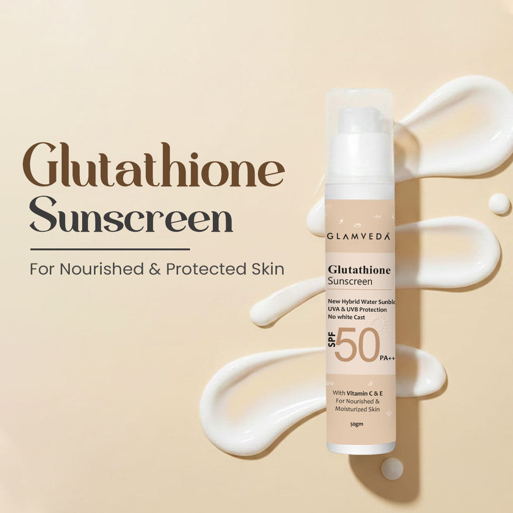 Glamveda Glutathione Sunscreen SPF 50 PA+++ with Vitamin C & E