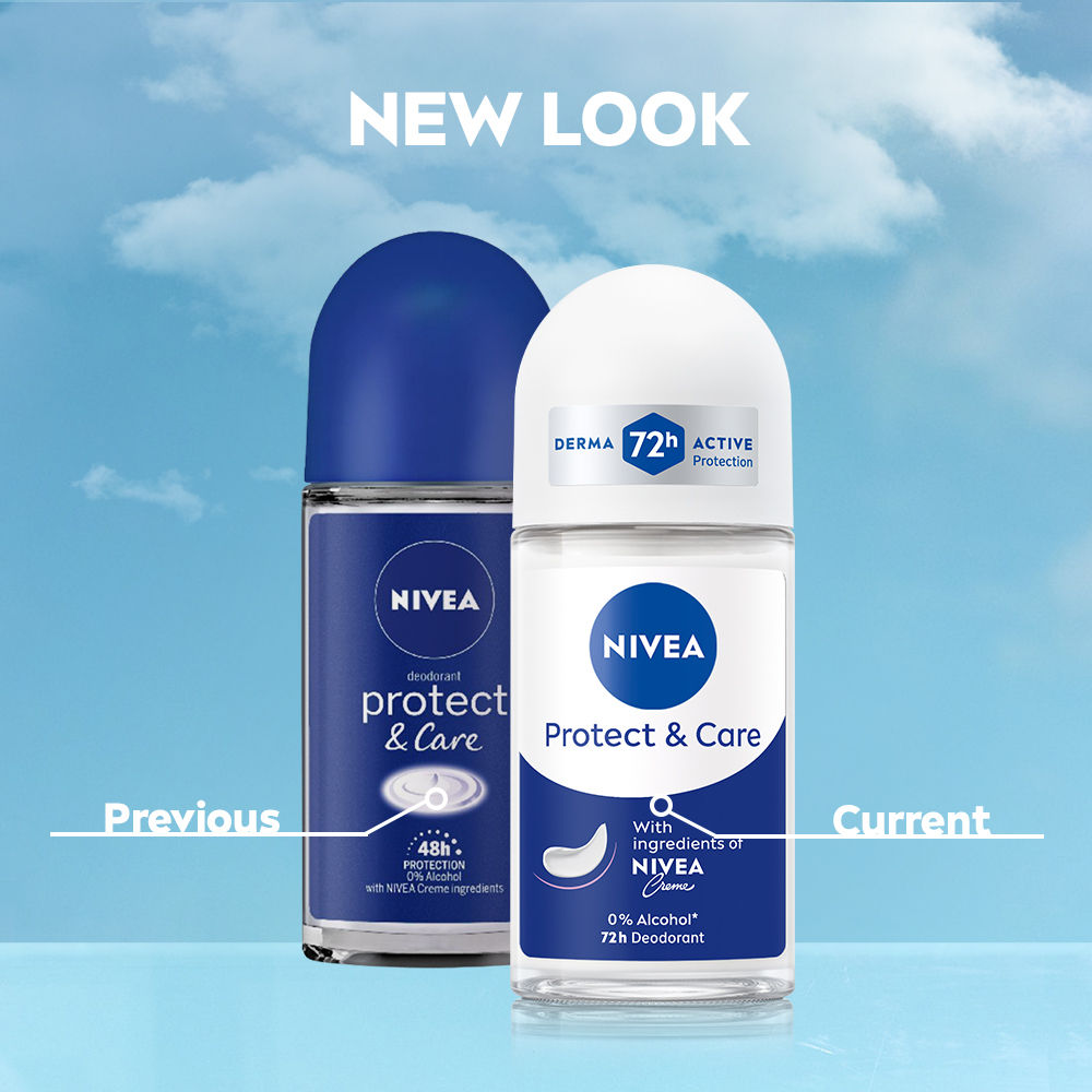 NIVEA Women Deodorant Roll On, Protect And Care