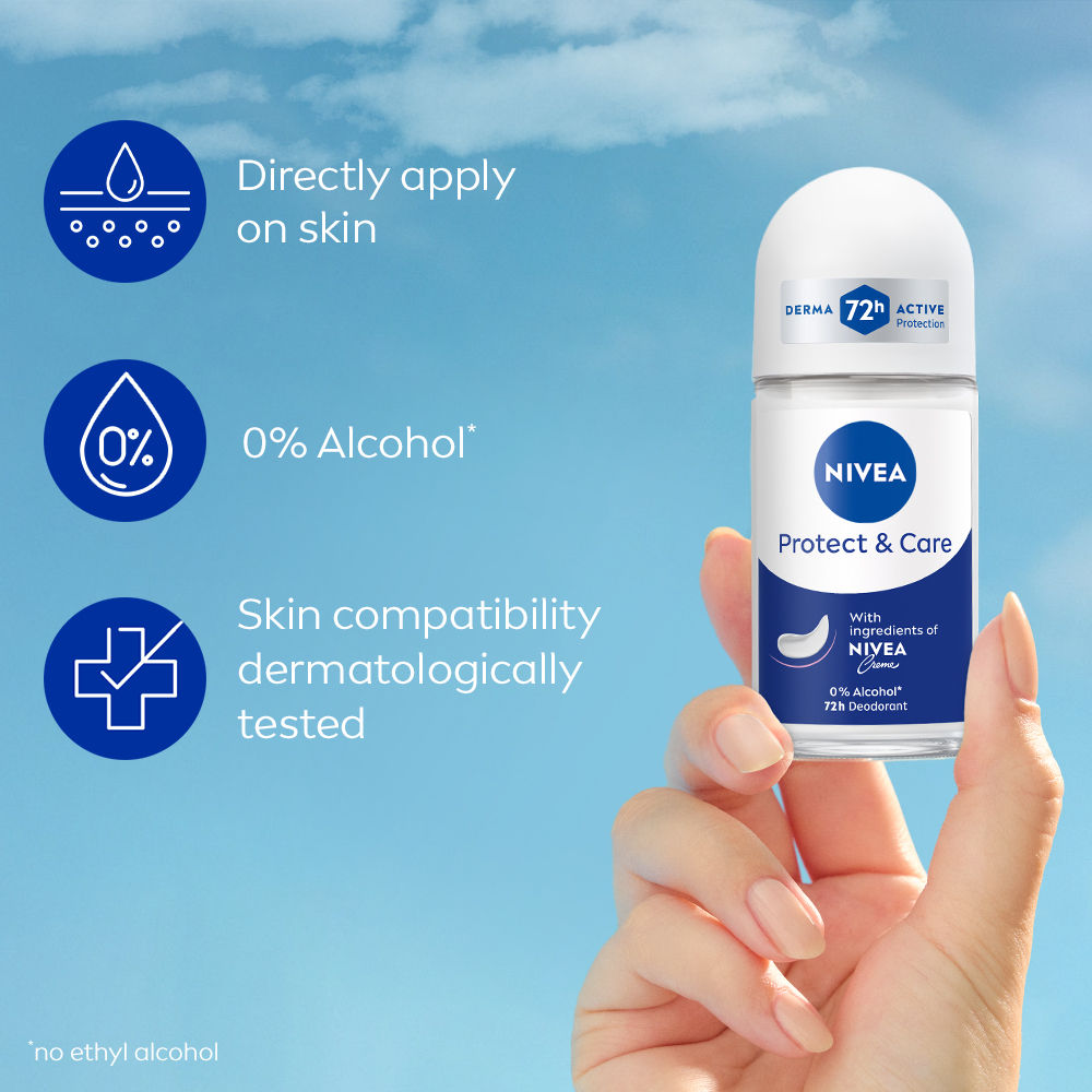 NIVEA Women Deodorant Roll On, Protect And Care