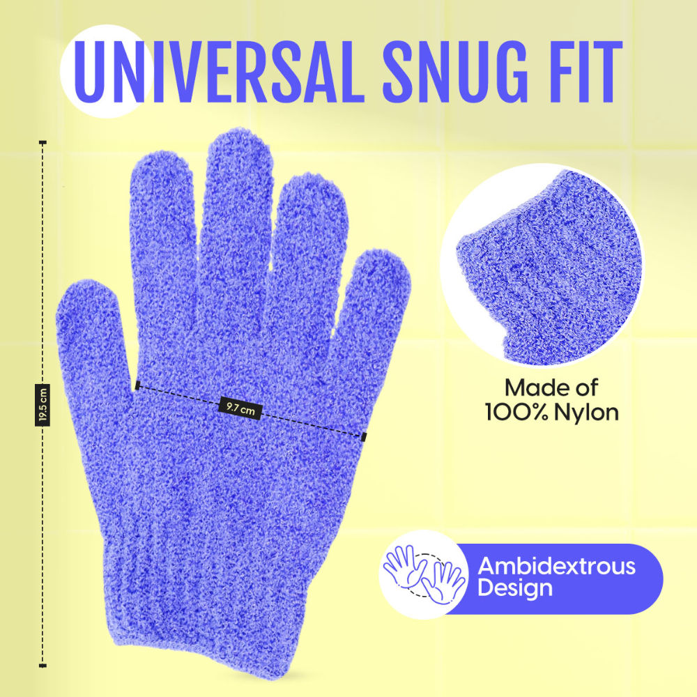 Matra Heavy Exfoliating Bath Glove Loofah Body Scrub Mitten For Dead Skin & Blackheads