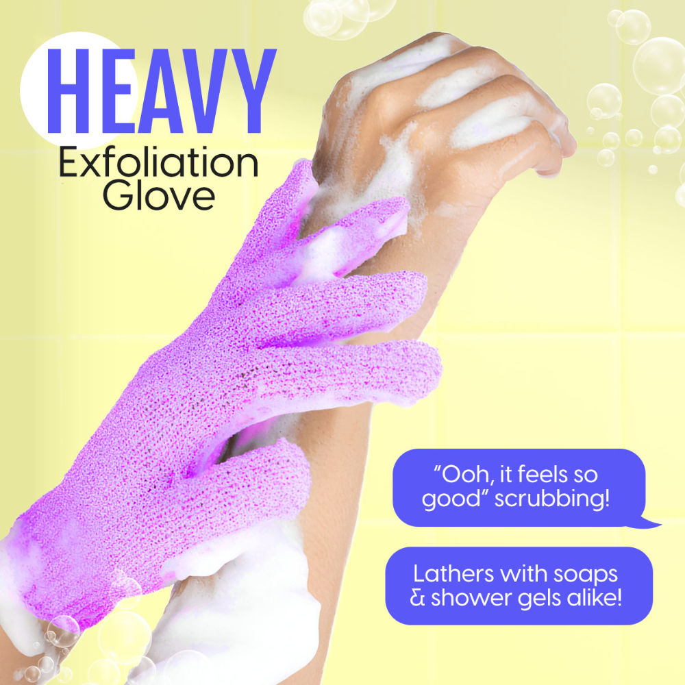 Matra Heavy Exfoliating Bath Glove Loofah Body Scrub Mitten For Dead Skin & Blackheads