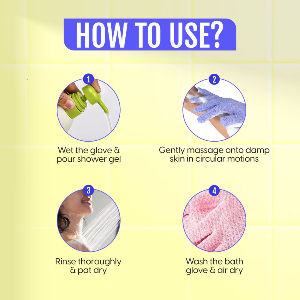 Matra Heavy Exfoliating Bath Glove Loofah Body Scrub Mitten For Dead Skin & Blackheads