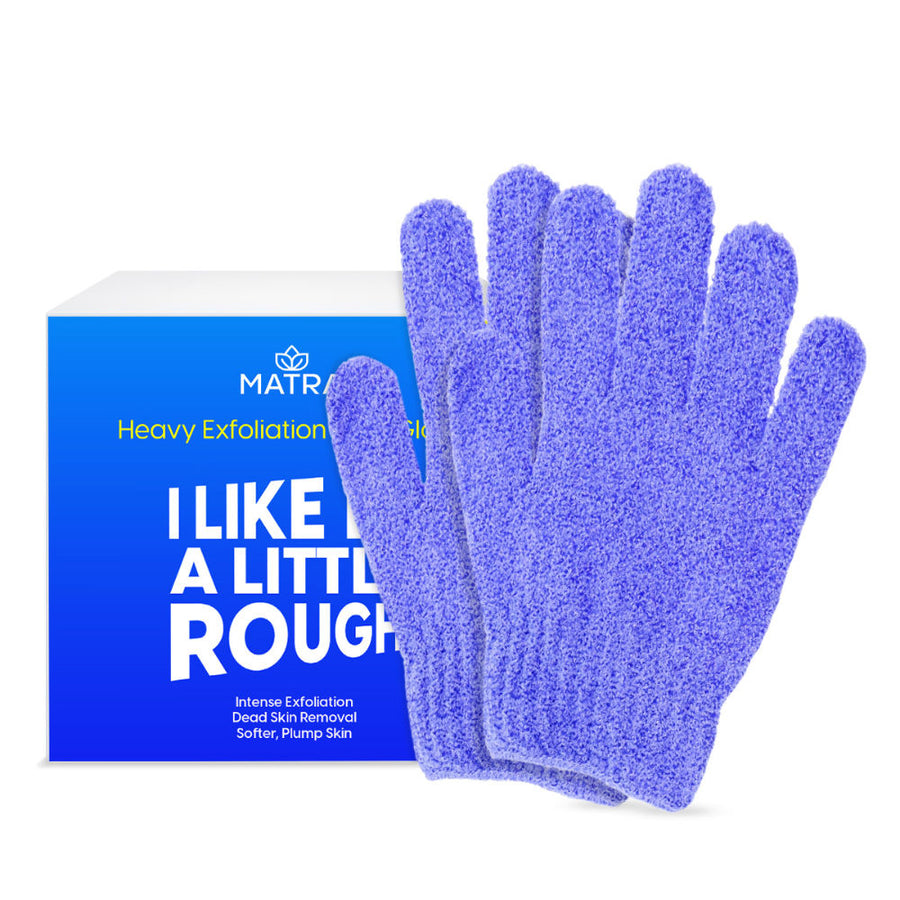 Matra Heavy Exfoliating Bath Glove Loofah Body Scrub Mitten For Dead Skin & Blackhead
