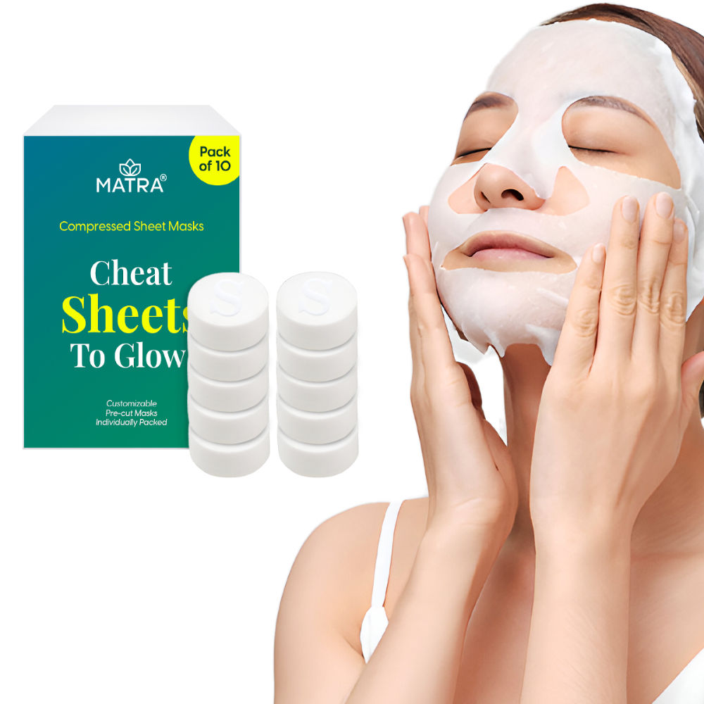 Matra Compressed Sheet Mask Facial Tablets Disposable Travel Face Masks For Spa & Home