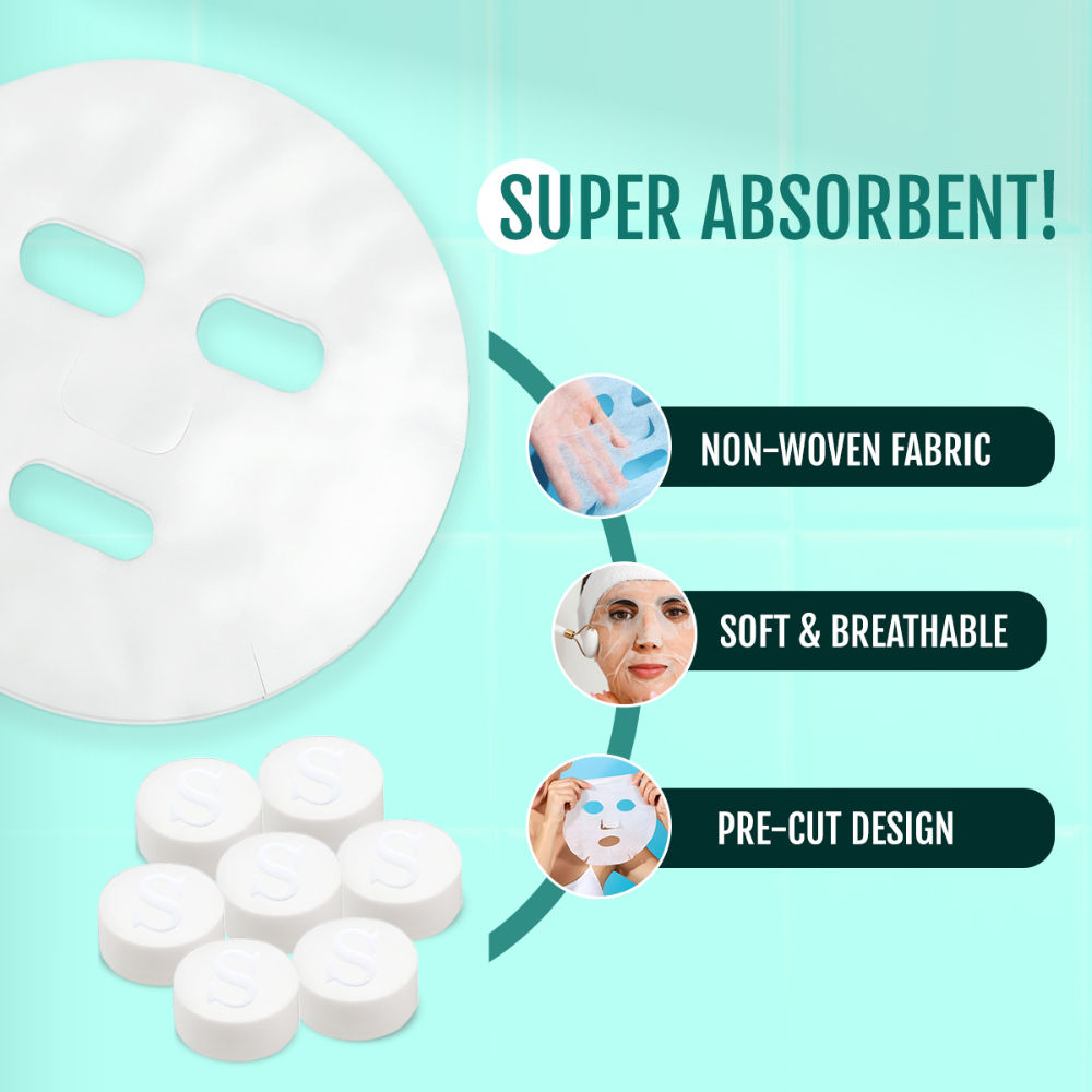 Matra Compressed Sheet Mask Facial Tablets Disposable Travel Face Masks For Spa & Home