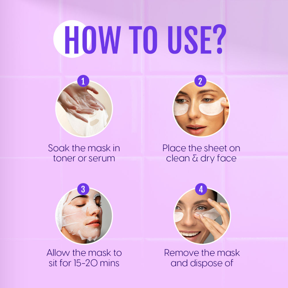 Matra Diy Facial Sheet Masks & Under Eye Patches For Hydration & Dark Circles