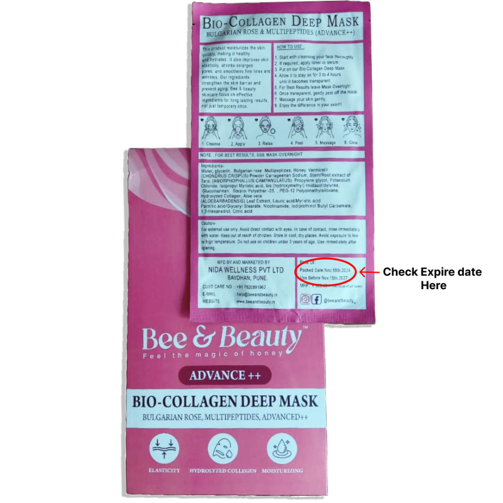 Bee & Beauty Bio Collagen Pink Deep Mask