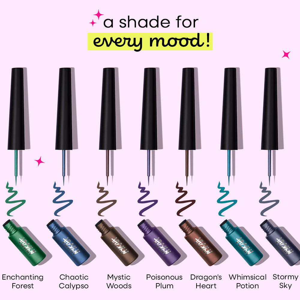 Nykaa Cosmetics GLAMOReyes Coloured Liquid Eyeliner