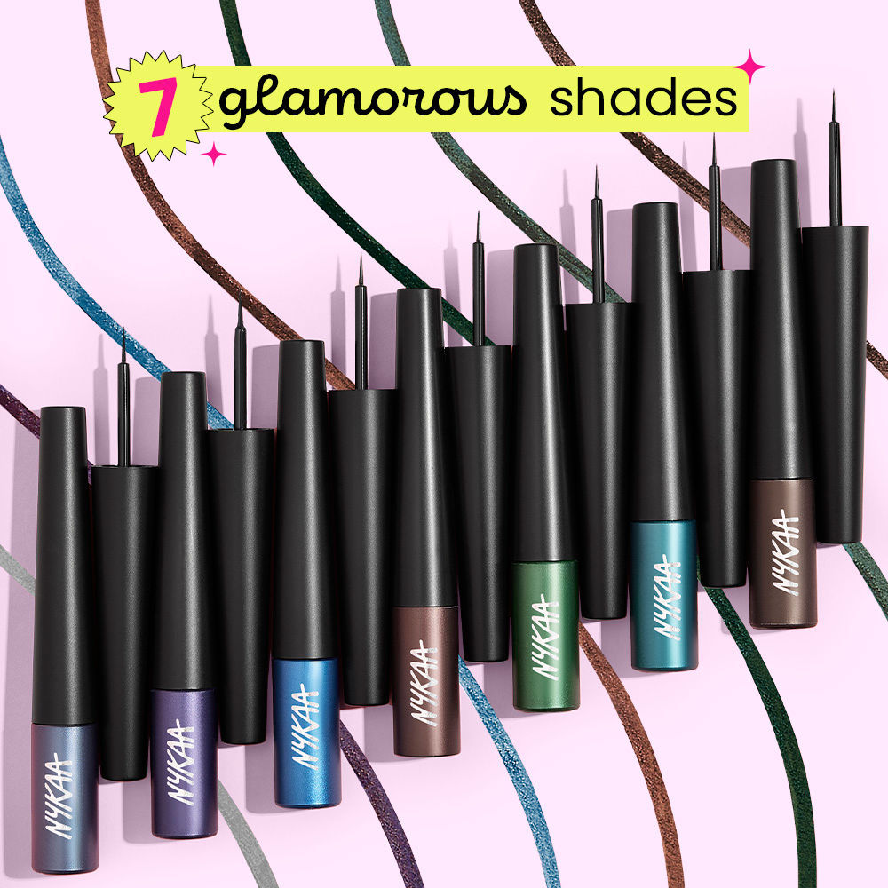 Nykaa Cosmetics GLAMOReyes Coloured Liquid Eyeliner