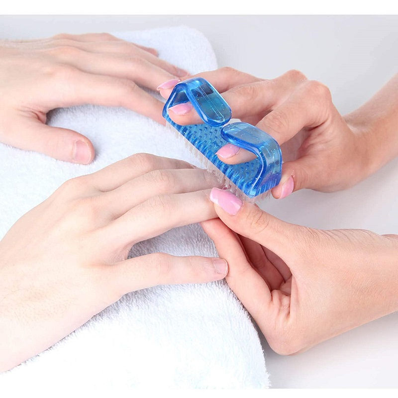 Bronson Professional Handle Grip Nail Brush Fingernail Pedicure Scrub Foot Brush Color May Vary