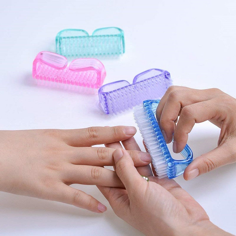 Bronson Professional Handle Grip Nail Brush Fingernail Pedicure Scrub Foot Brush Color May Vary