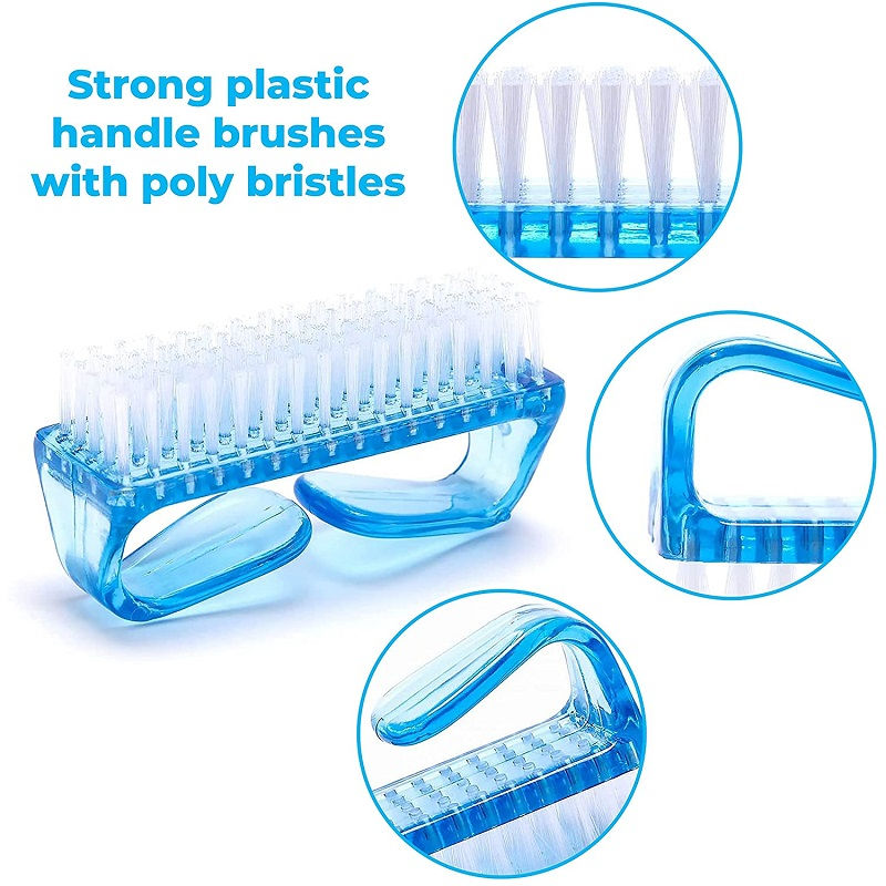 Bronson Professional Handle Grip Nail Brush Fingernail Pedicure Scrub Foot Brush Color May Vary