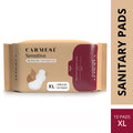 Carmesi Sensitive Sanitary Pads - 10 XL - Certified 100% Rash-Free - With Disposal Bags