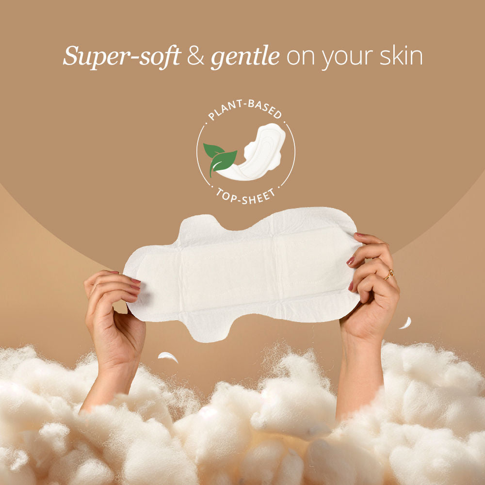 Carmesi Sensitive Sanitary Pads - 10 XL - Certified 100% Rash-Free - With Disposal Bags