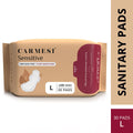 Carmesi Sensitive Sanitary Pads - 30 L - Certified 100% Rash-Free - With Disposal Bags