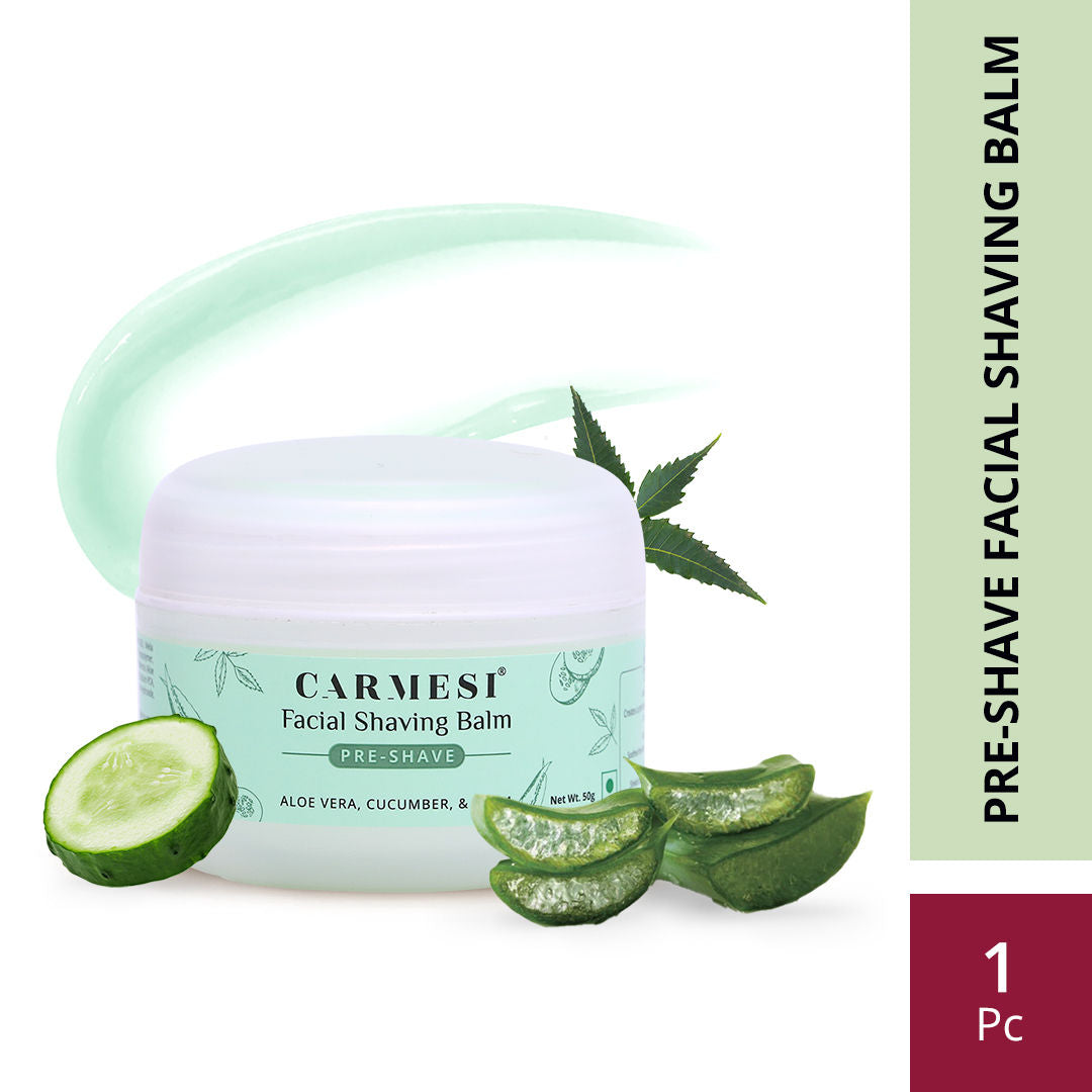 Carmesi Pre-Shave Facial Shaving Balm for Women, No Razor Burn or Cuts