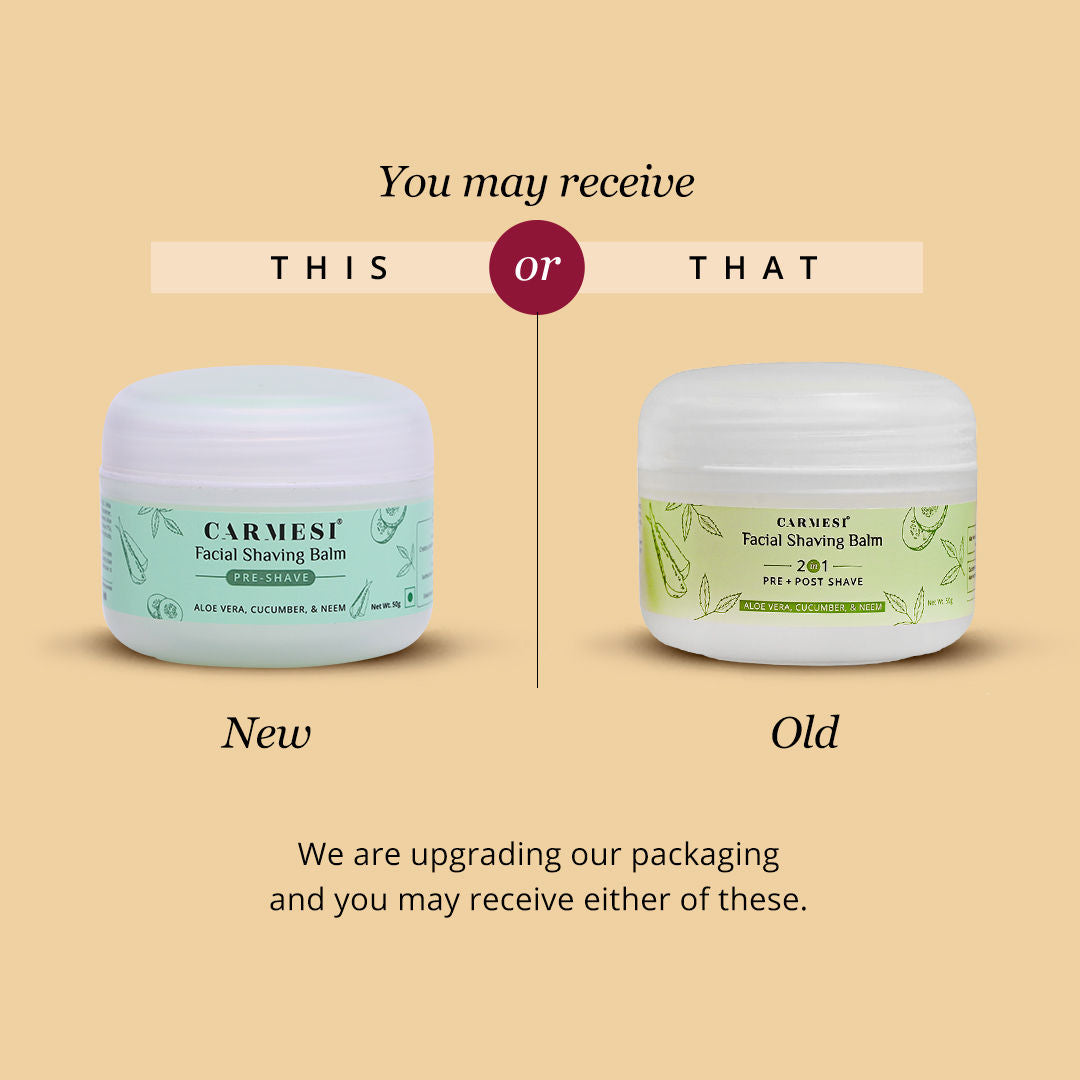 Carmesi Pre-Shave Facial Shaving Balm for Women, No Razor Burn or Cuts