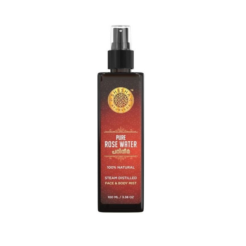 Shesha Ayurveda Pure Rose Water Steam Distilled Pet Bottle