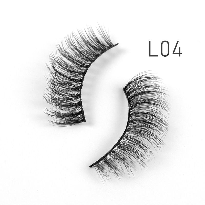 Bronson Professional Eyelash Set 3D False Long And Natural Eye Makeup 10 Pairs - L04