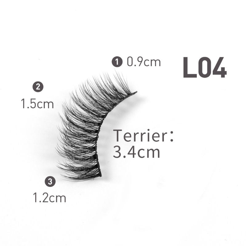 Bronson Professional Eyelash Set 3D False Long And Natural Eye Makeup 10 Pairs - L04