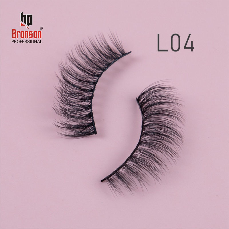 Bronson Professional Eyelash Set 3D False Long And Natural Eye Makeup 10 Pairs - L04
