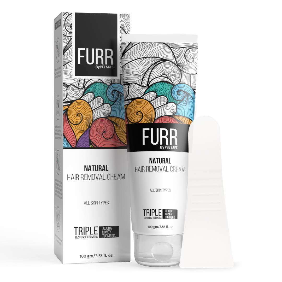FURR Natural Hair Removal Cream 100g with Vitamin-E Turmeric Jojoba Oil Count 1