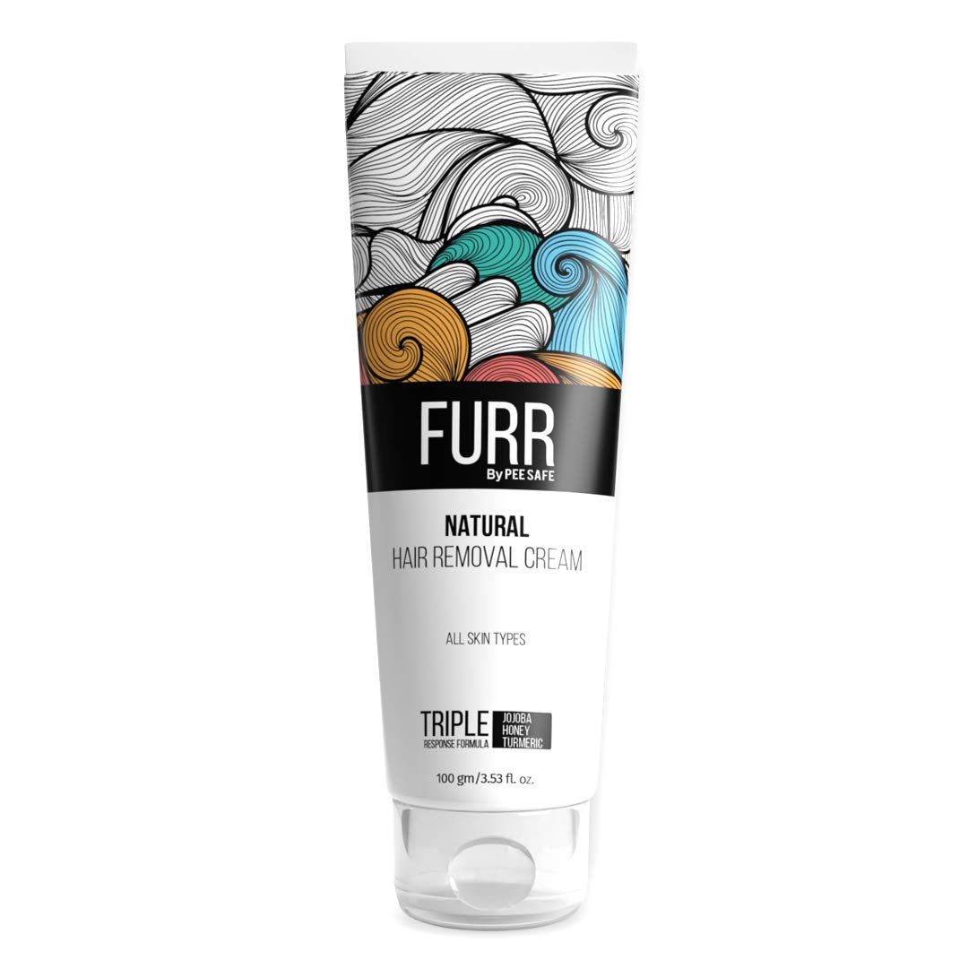 FURR Natural Hair Removal Cream 100g with Vitamin-E Turmeric Jojoba Oil Count 1