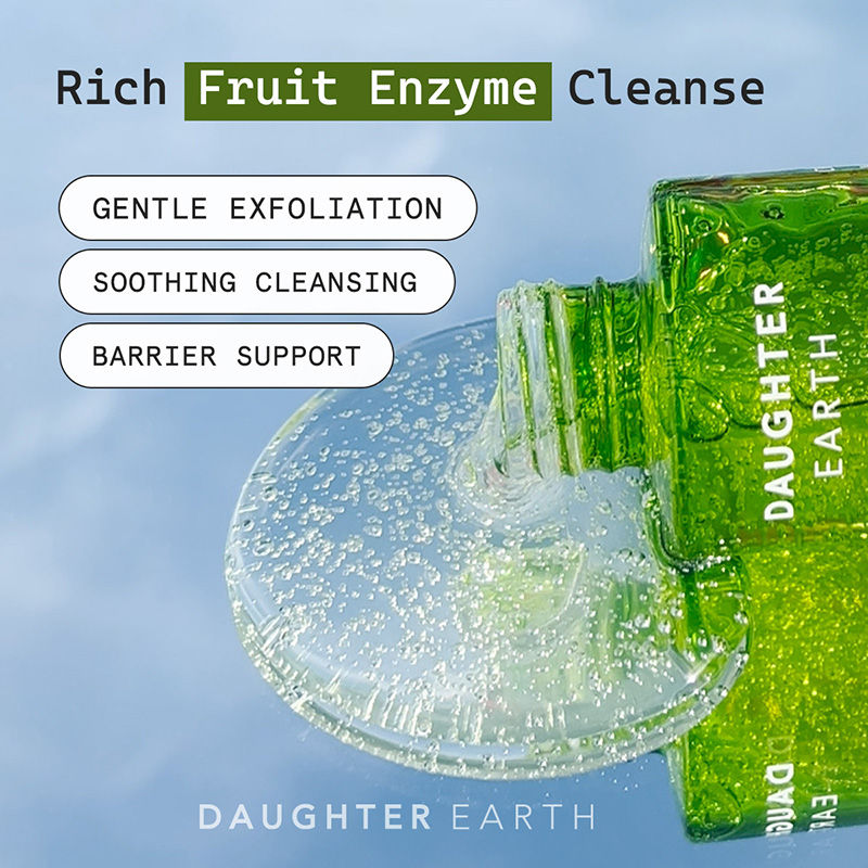 Daughter Earth Face Wash Gentle Cleanser With Chia Ferment & Papaya Enzyme