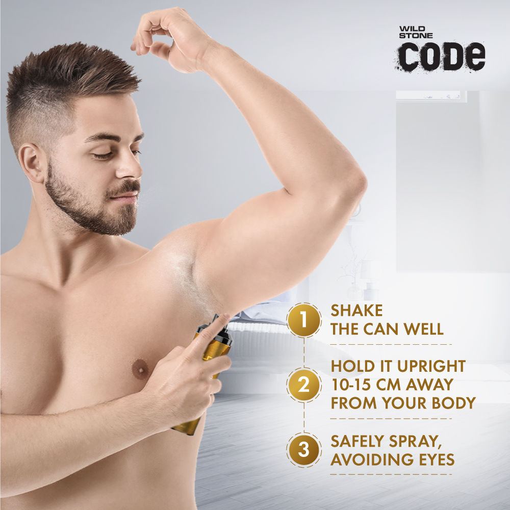 Wild Stone Code Gold Body Perfume For Men