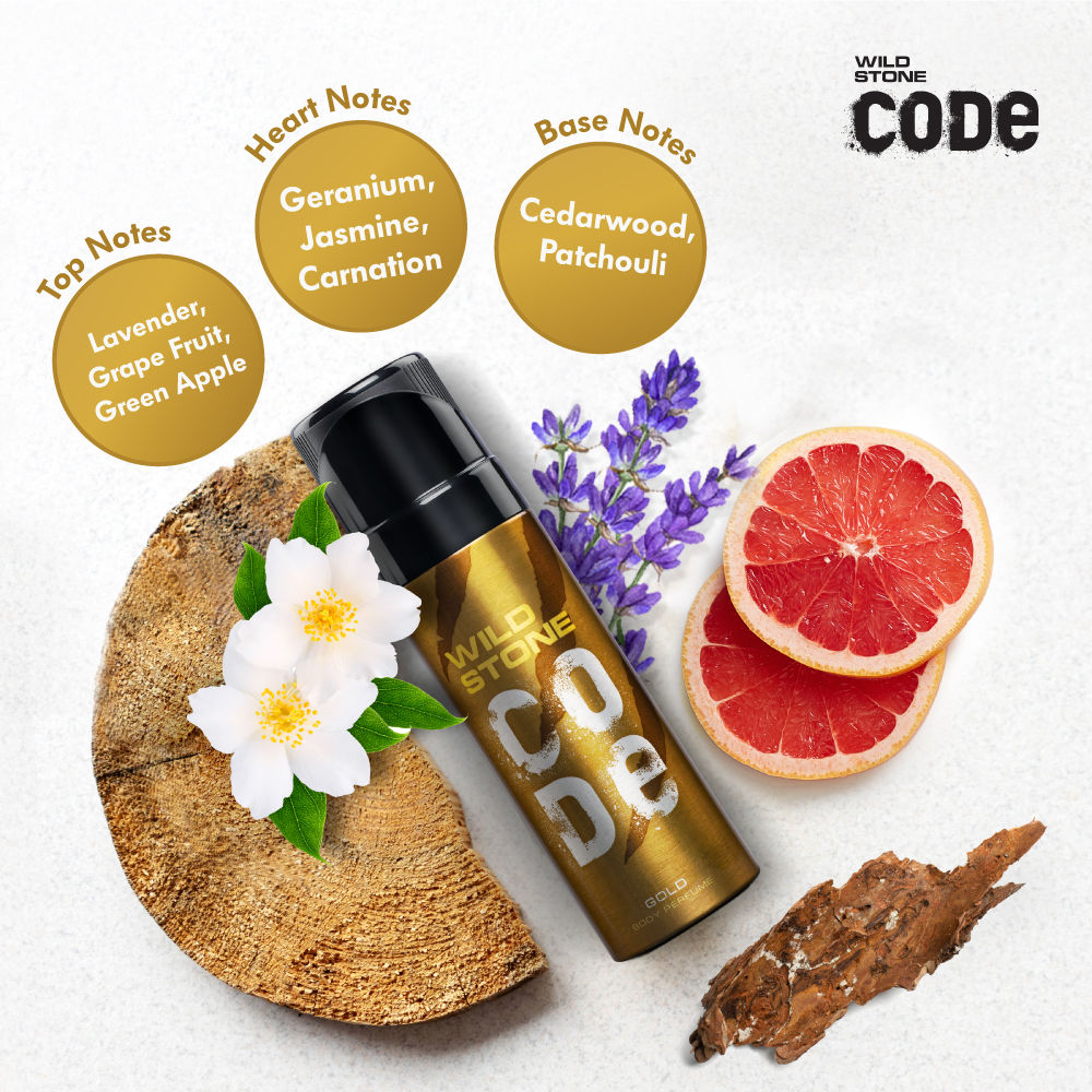 Wild Stone Code Gold Body Perfume For Men