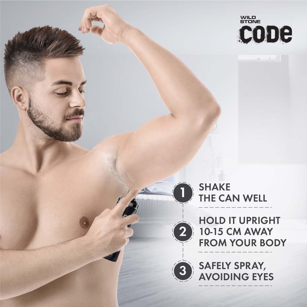 Wild Stone Code Platinum Body Perfume For Men
