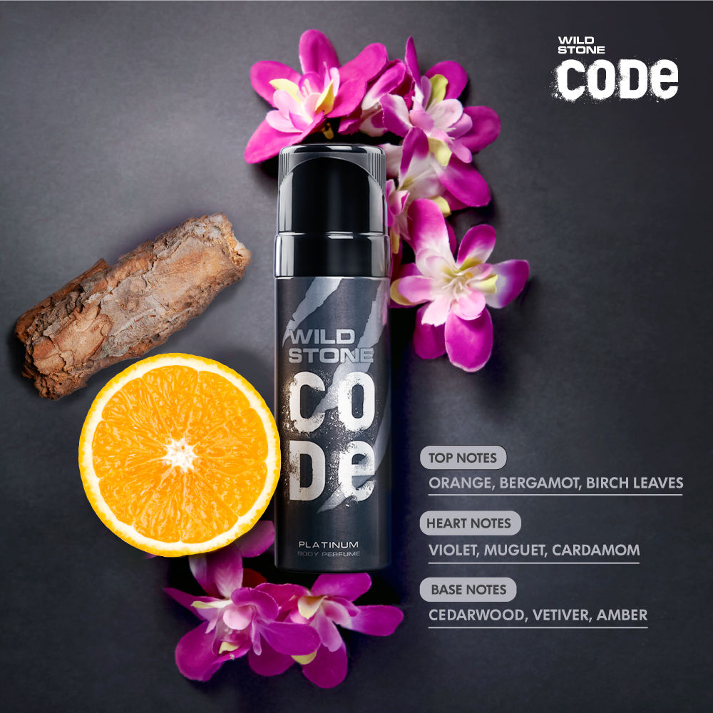 Wild Stone Code Platinum Body Perfume For Men