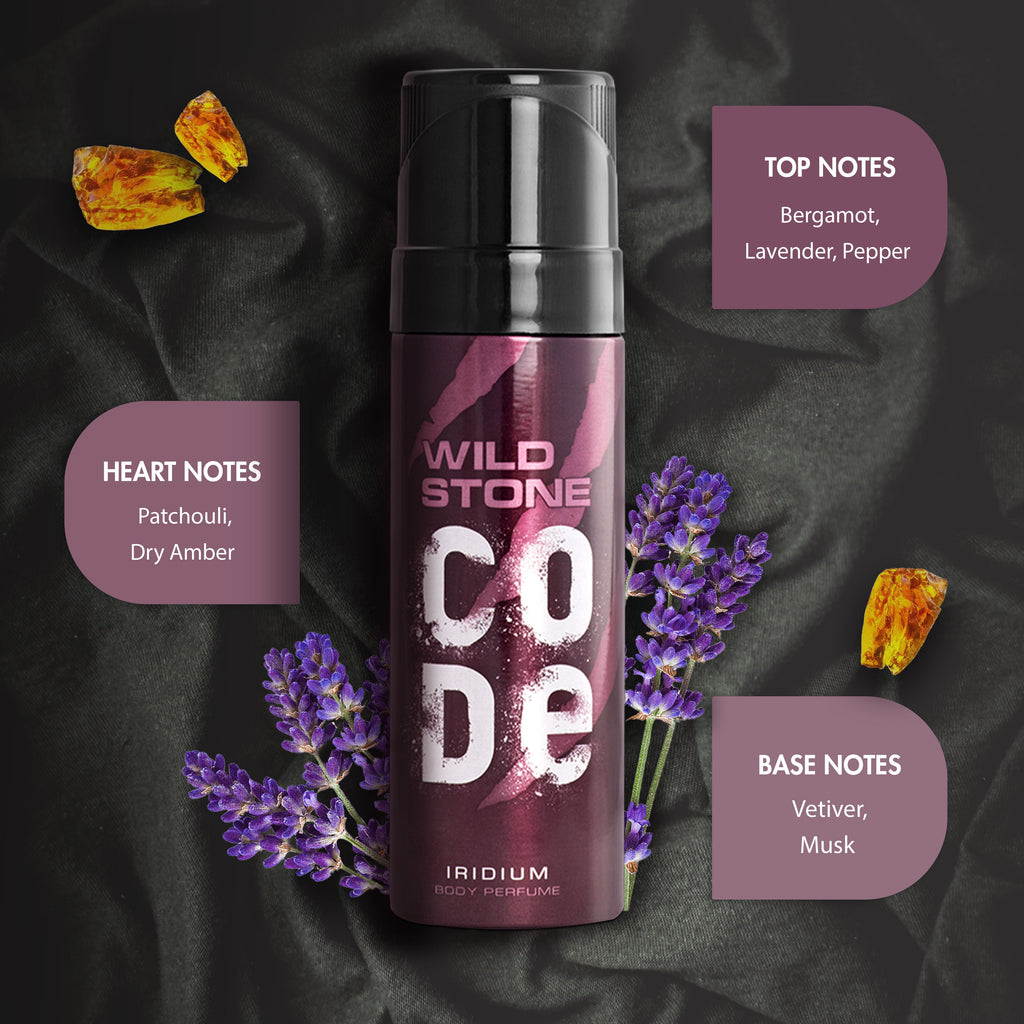 Wild Stone Code Iridium Body Perfume For Men