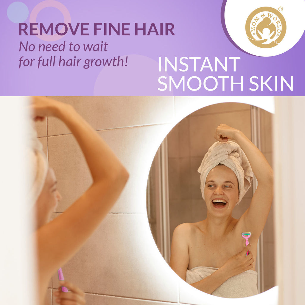 Mom & World Shaverush Full Body Razor With 4 Blades Nano Coating Technology & Lubricating Strip