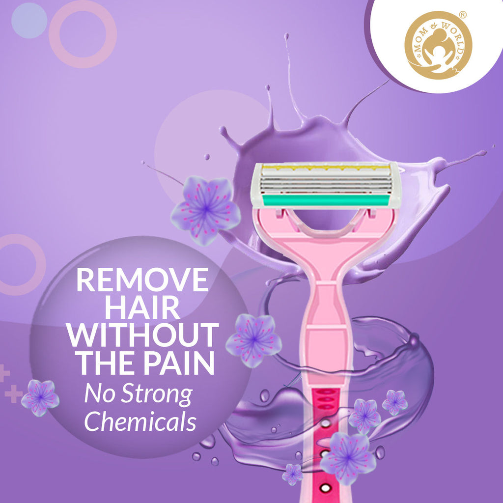 Mom & World Shaverush Full Body Razor With 4 Blades Nano Coating Technology & Lubricating Strip