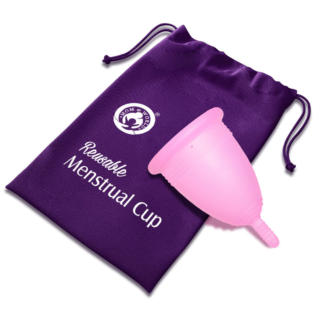 Mom & World Medical Grade Silicone, Odor And Rash Free Reusable Menstrual Cup - Large