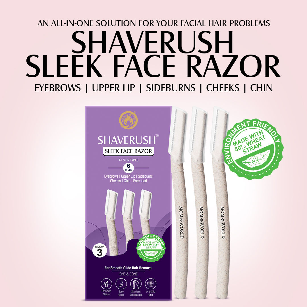 Mom & World Shaverush Sleek Face Razor - 6 In 1