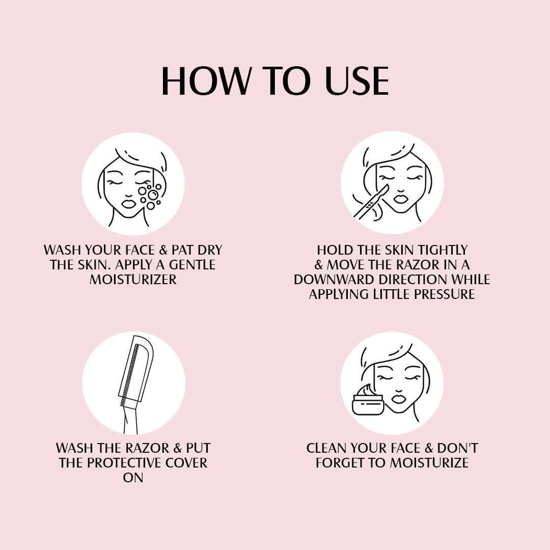 Mom & World Shaverush Sleek Face Razor - 6 In 1