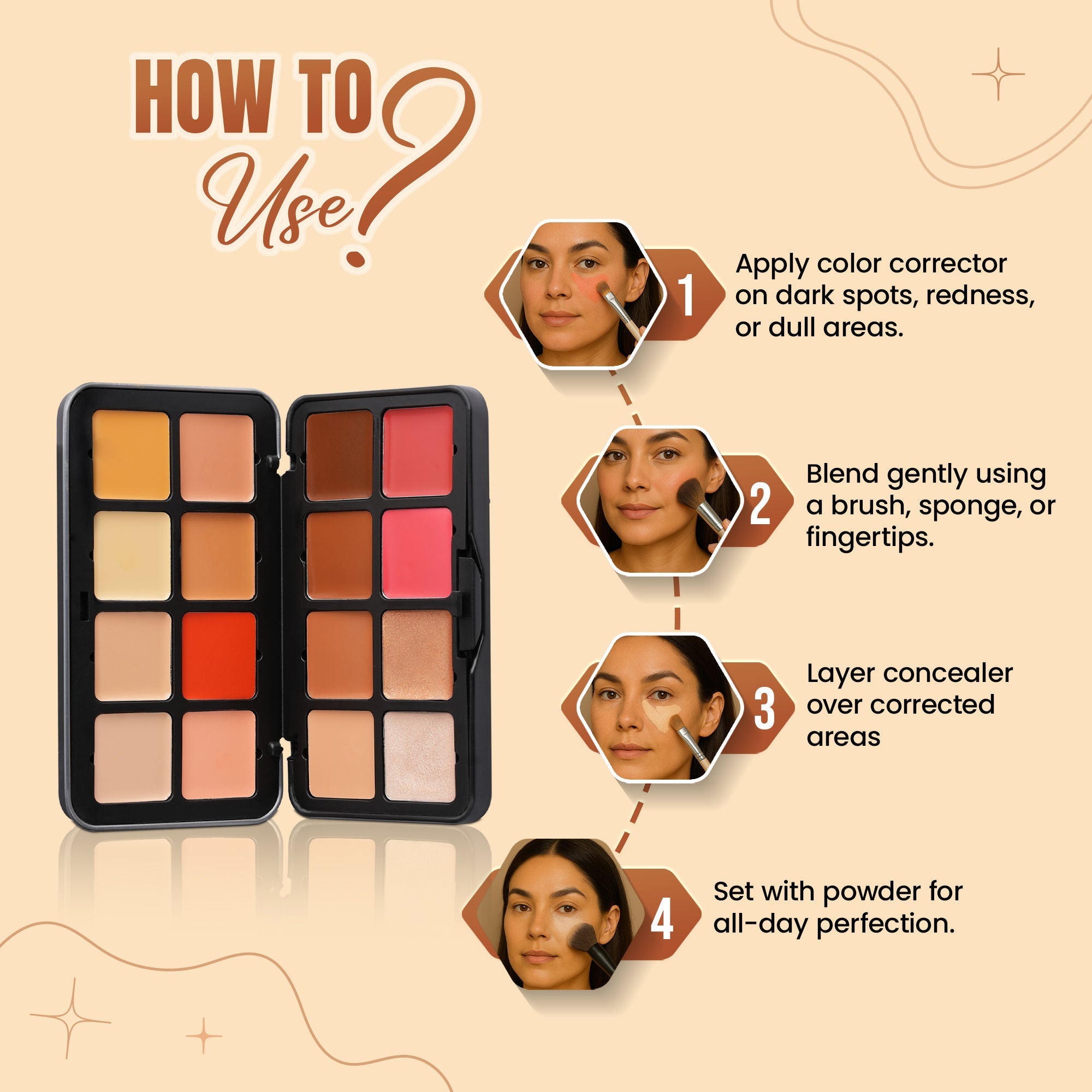 FASHION COLOUR Concealer 16-In-1 Contour Palette